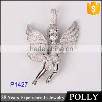 Christmas pendant, Christian Jesus angel 925 silver pendant wholesale