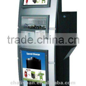 advertising and mobile phone charging station