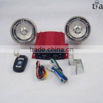 China manufacture bodyguard motorcycle alarm mp3