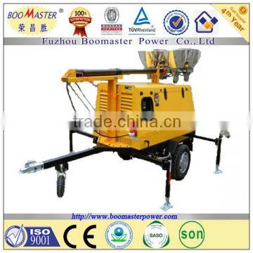 5kw Kuobota engine mobile generator light tower