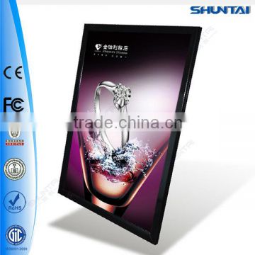 Wall display aluminum slim led backlit photo lightbox