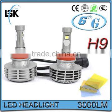 Long lifespan 2800 lumen 6th H4 H7 H9 H10 H11 9004 9005 9006 9007 led car head light bulbs