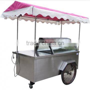 High quality Gelato vending trolley/Gelato case