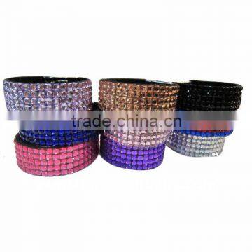 Rhinestone snap bracelet