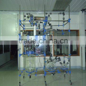 Glass Distillation Device with 100L tank for Chemical Industry