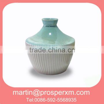 Round shape ceramic flower vases