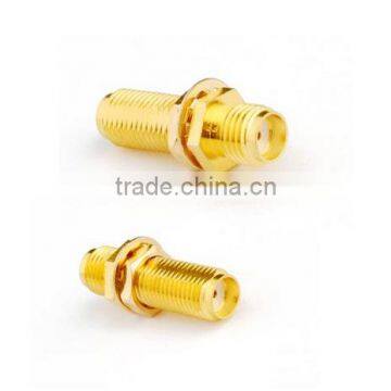 RF coaxial connector,SMA female to SMA female bulkhead electrical connector