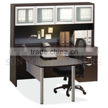 Dark coffee high quality manager with filing cabinet executive office desk (SZ-OD355)