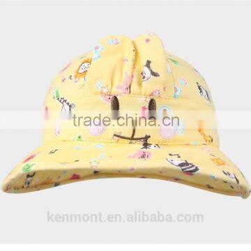 Caps and hats in china custom bucket hat with string for baby