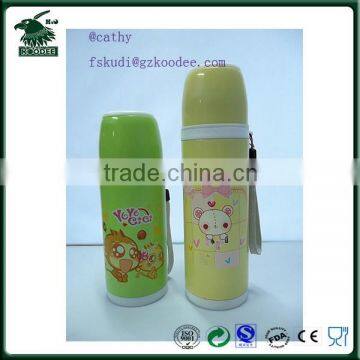 lovely carton stainless steel water bottle, double wall stainless steel water bottle