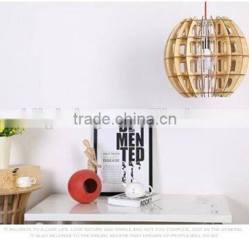 LED Pendant Light JK-8005B-35 Modern Wooden Shade Pendant Light for Indoor photo-4