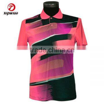 Quick Fit 100% Polyester Sublimation Polo Shirt For Sports