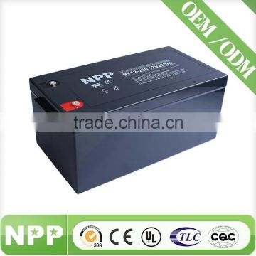 12v250ah China factory high power deep cycle battery for solar cell