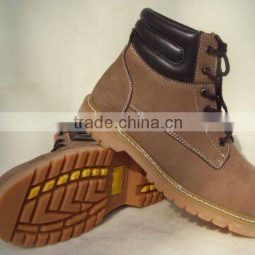 Rubber sole safety boot Goodyear welt safety shoes 9094