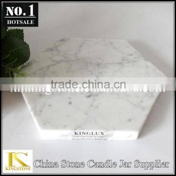 Tableware Carrara White Hexagon Marble Coaster/marble Cup Mat photo-6