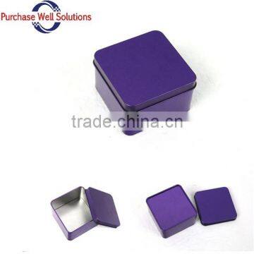 High quality customized logo and shape metal tin box