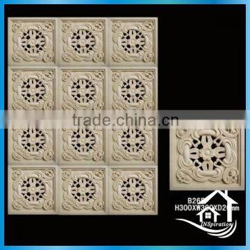 Hand carved sandstone tiles