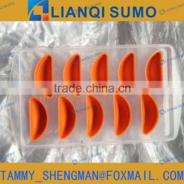 LFGB/FDA Food Grade Plastic Ice Cube Mould With Orange Fruit Shape photo-2