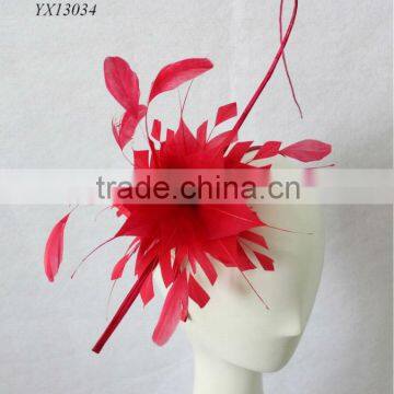 Vintage and classical red fascinator