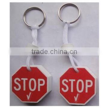 eva keychains for stop warning