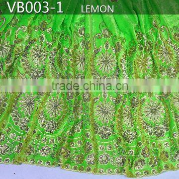 VB003-1 africa velvet wrappers in lemon