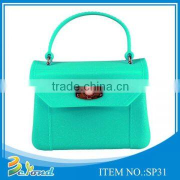 Shopping fashion lady silicone shoulder bag