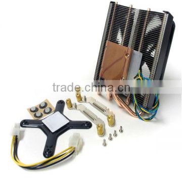 CPU cooling fan heat sink with 4 pieces copper pipe