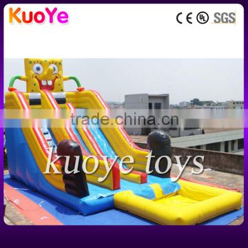 spongebob inflatable pool water slide big water slide inflatable pool commercial pvc slide