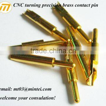 CNC turning precision brass contact pin