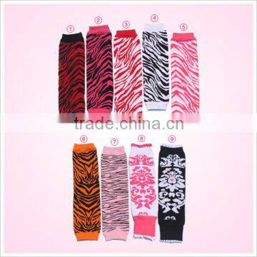 Baby Ruffle Flower Legging Warmers Christmas Stripe leg warmers for women