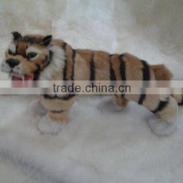 Handicraft Tiger With Real Fur