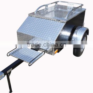 Custom Enclosed Single Pull Behind Motorcycle Trailers For Sale