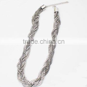 Stainless Steel Claw Chain Twist Choker Collar Necklace