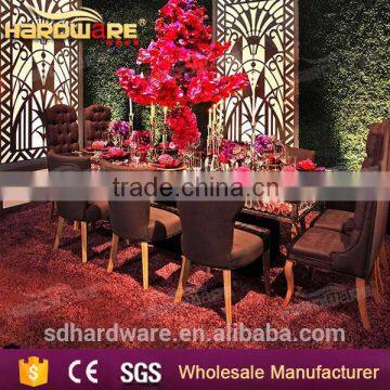 Glass Top Banquet Table Crystal Chandelier Pendant Wedding Table photo-6