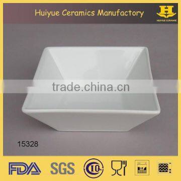 ceramic white color square serving dish