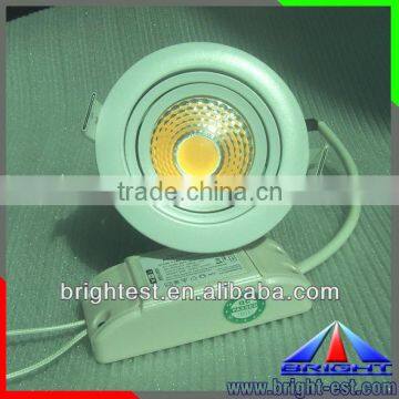 Epistar/Bridgelux chip, 5w cob led downlight 500lm brightness