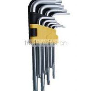 9 pc set Torx Key yellow Wrench