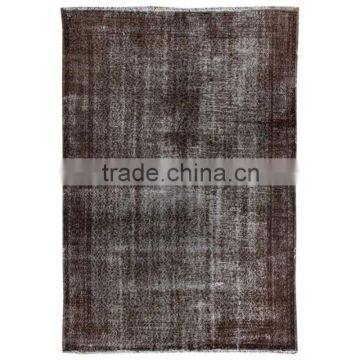 Handmade Turkish Carpet - Gray-Brown Over-dyed Rug (10 x 6,6 feet)