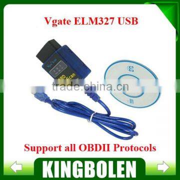 2014 New MINI ELM 327 USB Vgate Scan OBD2 / OBDII ELM327 V2.1 Code Scanner FREE SHIPPING