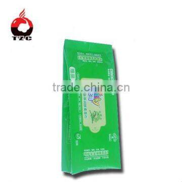 new design plastic wet tissue bag for china