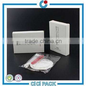 White color sewing kit package box for hotel