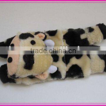 2013 pet products plush dog toy flat cow