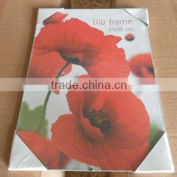 Wholesale Easy Frameless Glass Clip Snap Photo Frame Packaged With Paper Corner Caps photo-2