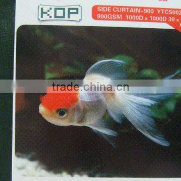 PVC coated tarpaulin side curtain 1000D*1000D 30*30 900G