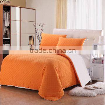 Cotton Jersey Bedding Set With Pillowcase and Fitted Sheet