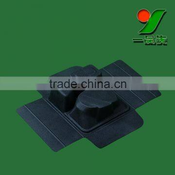 2016 New Hot Customized Sugarcane Bagasse Recycled Molded Paper Pulp Tray In Black Color for Mouse Inner Packaging photo-2