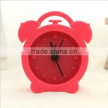 Cheap wholesale mini silicone table alarm silicone clock