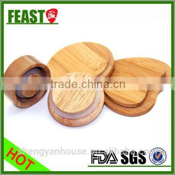 New style good quality glass jar wooden lid