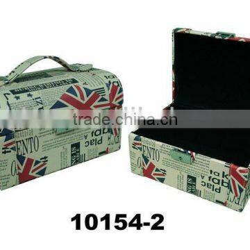 Wholesale leather jewelry box with velvet lining from Shantou