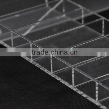 3-tier Clear Acrylic Nail Polish Table Display Rack/acrylic Cosmetic Desktop Display